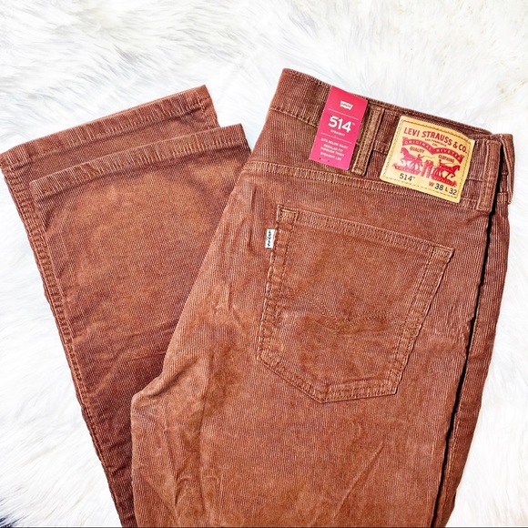 Levi's Other - NWT Levi’s 514 Straight Corduroy Pants in Rust, 38